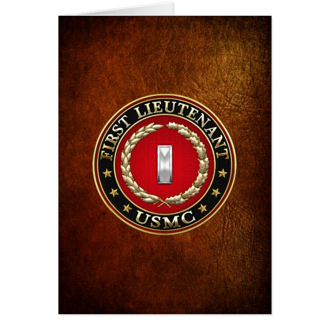 Marines Estadounidenses: Primer teniente (USMC 1st (Frente)