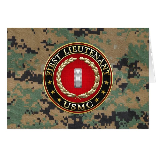 Marines Estadounidenses: Primer Teniente (USMC 1st (Anverso (Horizontal))