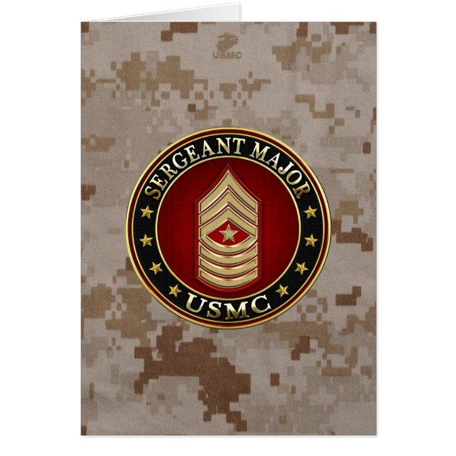 Marines Estadounidenses: Sargento Mayor (USMC SgtM (Frente)