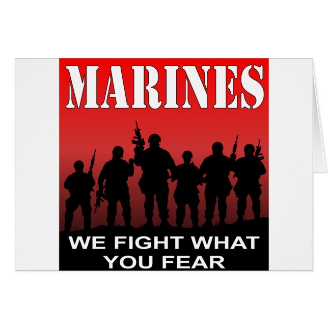 Marines, luchamos contra lo que temes (Anverso (Horizontal))
