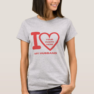 MARINOS Amo la camiseta de fotos de mi marido