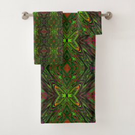 Mariposa abstracta verde lima retro trippy