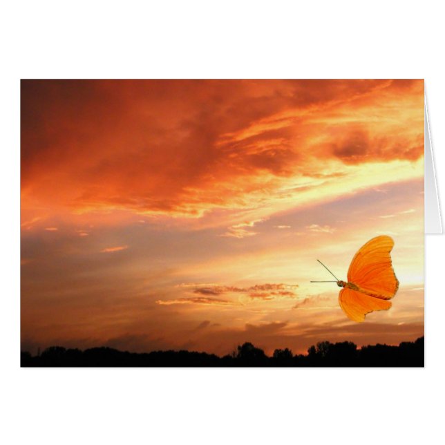 Mariposa al atardecer (Anverso (Horizontal))