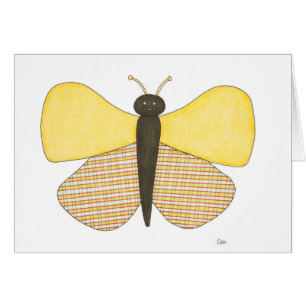 Mariposa alegre Notecard