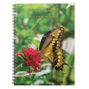 Mariposa amarilla III - cuaderno espiral