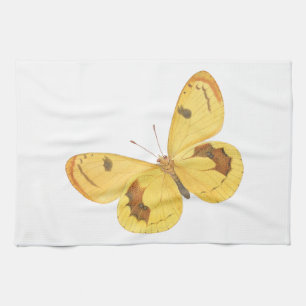 Mariposa amarilla - toalla de cocina del Bello