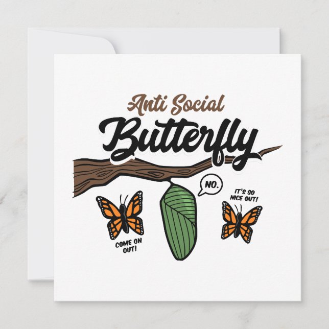 Mariposa antisocial (Anverso)