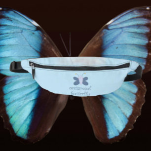 Mariposa Antisocial – Riñonera de Mariposa Azul