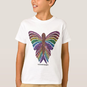 Mariposa arco iris (blanca) - Camiseta de niño