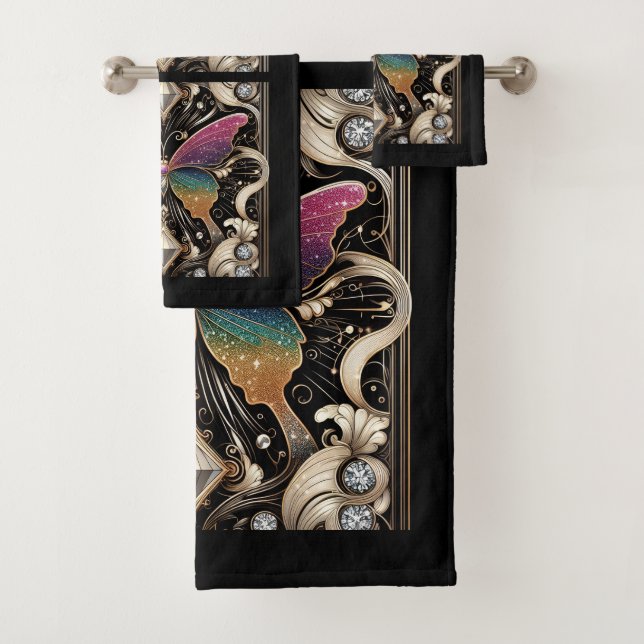 Mariposa Arcoíris Art Déco Art Nouveau (In situ)