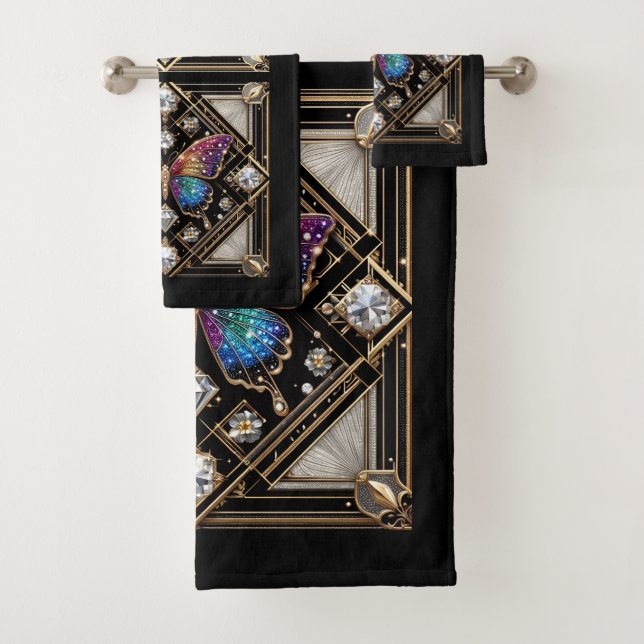 Mariposa Arcoíris Art Déco Art Nouveau (In situ)