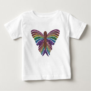 Mariposa arcoiris (blanca) - Camiseta bebé