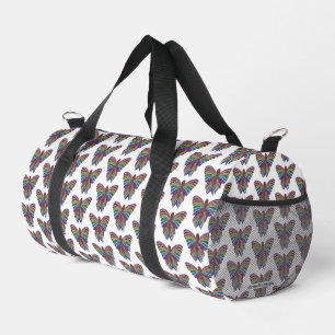 Mariposa Arcoíris (blanco) - Bolsa de viaje