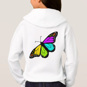 mariposa arcoiris cielo flores amiga femenina fami