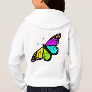mariposa arcoiris cielo flores amiga femenina fami