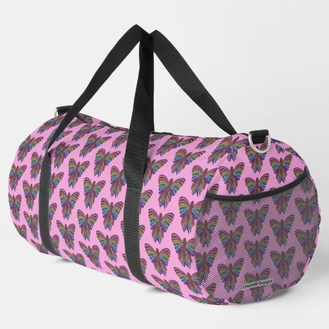 Mariposa Arcoíris (rosa) - Bolsa de viaje (Esquina derecha)