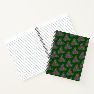 Mariposa Arcoíris (verde oscuro) - Cuaderno