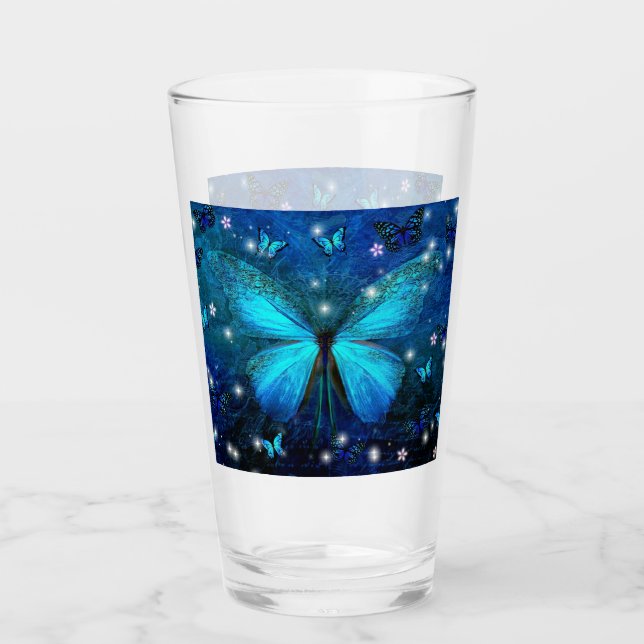 Mariposa azul elegante (Anverso)