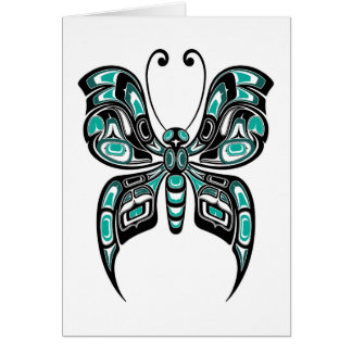 Mariposa azul y negra del alcohol del Haida en