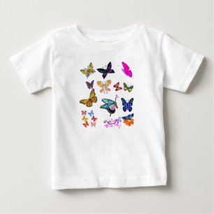 Mariposa bebé de camiseta