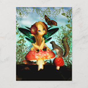 Mariposa Bonita - Tarjeta Postal de Hada Pequeña y