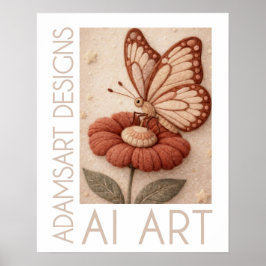 Mariposa Caprichosa en Arte de Fieltro Vintage de 