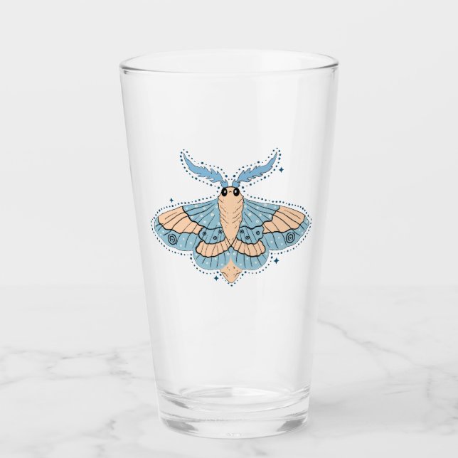 Mariposa Celestial Caprichosa — Azul Suave y Meloc (Anverso)