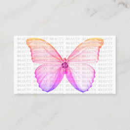 Mariposa colorida de la tarjeta de visita de la