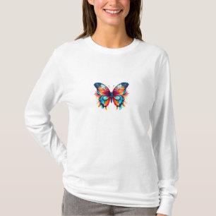 Mariposa colorida en tu camiseta