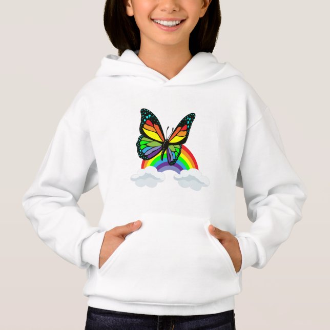 Mariposa con arcoiris (Anverso)