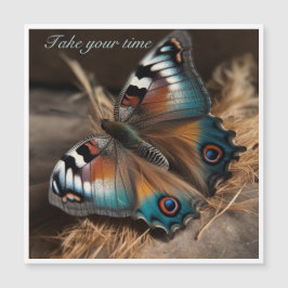 Mariposa con cuerpo de diseño de cebra