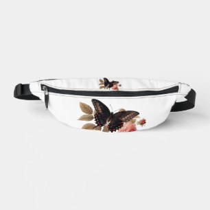 Mariposa con flores Paquete Fanny Bolsa de impresi