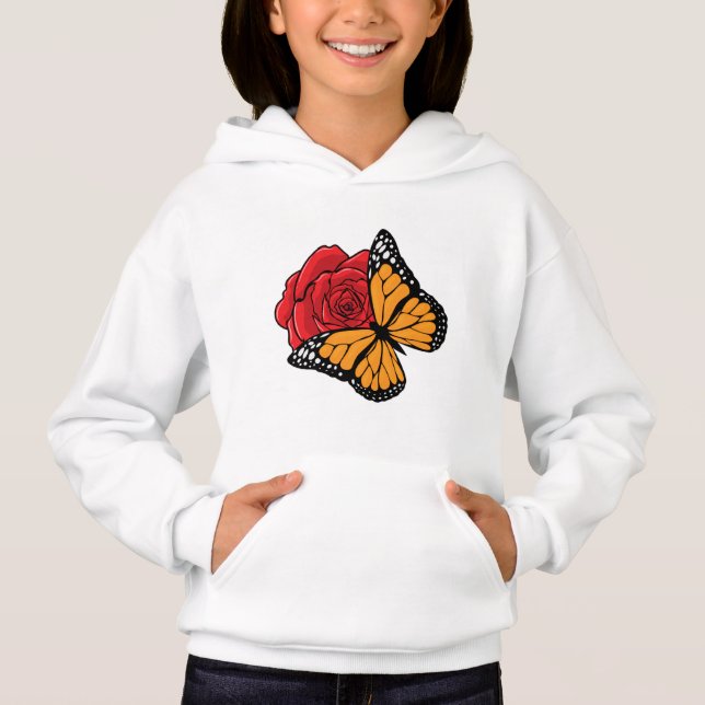 Mariposa con Rosa (Anverso)