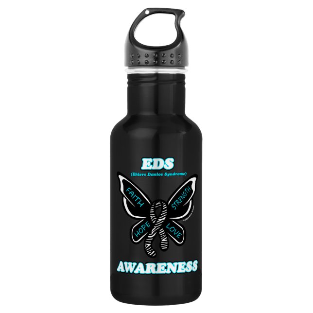 Mariposa/Conciencia... Botella de agua de EDS (Anverso)