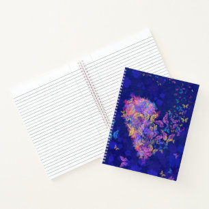 Mariposa Corazón Cuaderno de pintura Amor