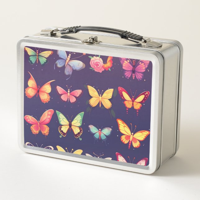 Mariposa, cumpleaños, caja, linda mariposa (Anverso)