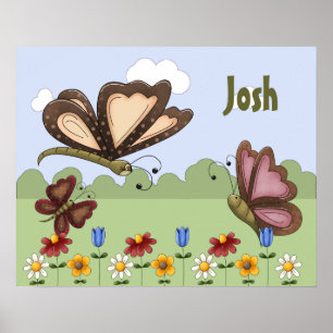 Mariposa de Arte Popular Personalizado para Dormit