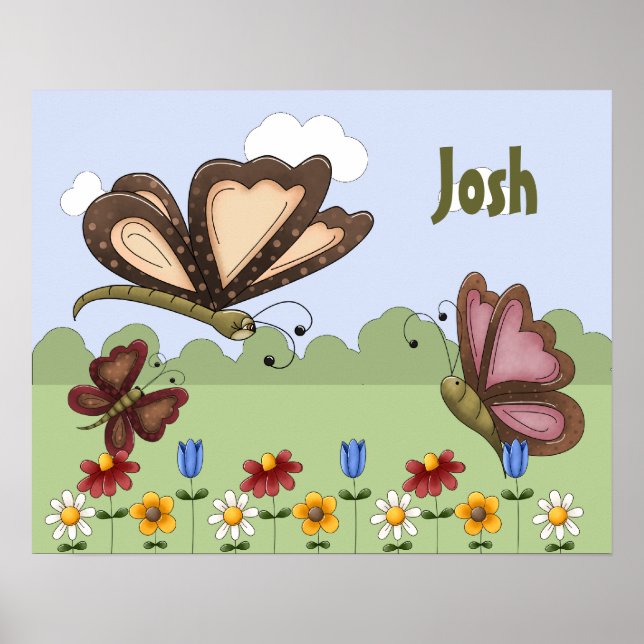Mariposa de Arte Popular Personalizado para Dormit (Frente)