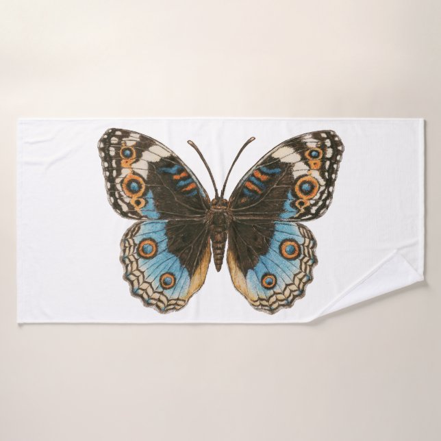 Mariposa de Blue Pansy (Toalla de baño)