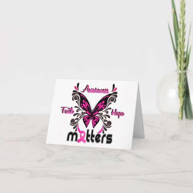 Mariposa de Cáncer de Mama 7 Esperanza de Concienc (Anverso)