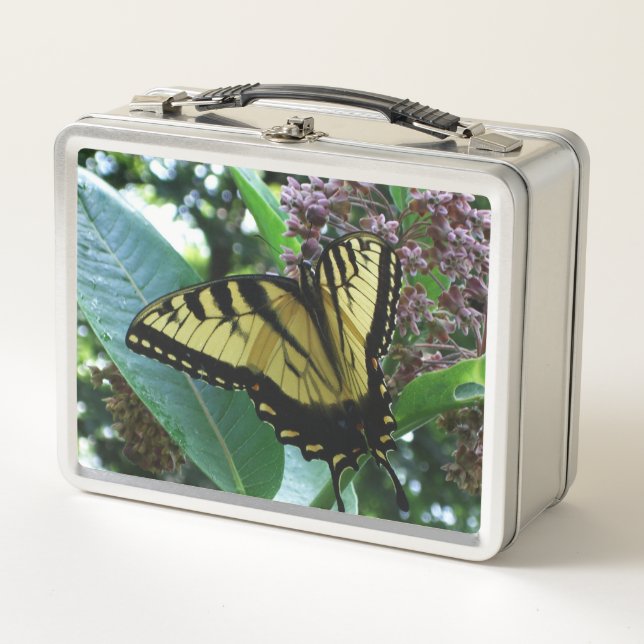 Mariposa de cola torta I en Milkweed en Shenandoah (Anverso)