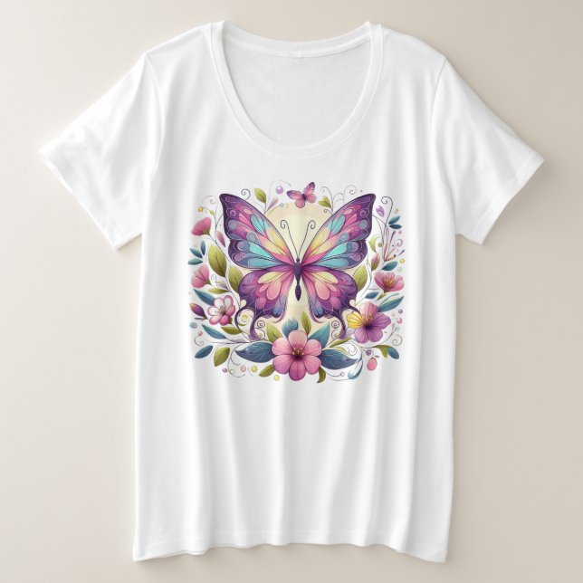 Mariposa de colores vivos (Anverso del diseño)