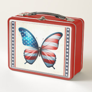 Mariposa de Estados Unidos/patriota 4 de julio