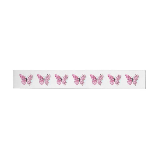 Mariposa de Flor con Sakura Rosa (Individual)