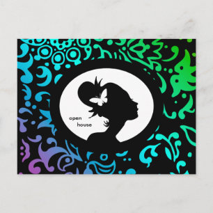 Mariposa de la tarjeta de salon Mujer GBP Silhouet