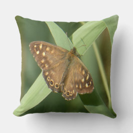 Mariposa de madera envuelta en Cojín decorativo ve