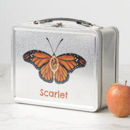 Mariposa de monarca citrina personalizada de novie