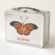 Mariposa de monarca citrina personalizada de novie