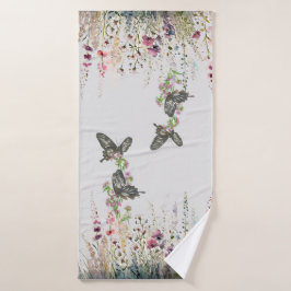 Mariposa de rosa de Ceilán pintada a mano