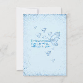 Mariposa de semicolón - Tarjeta de cambio de abraz